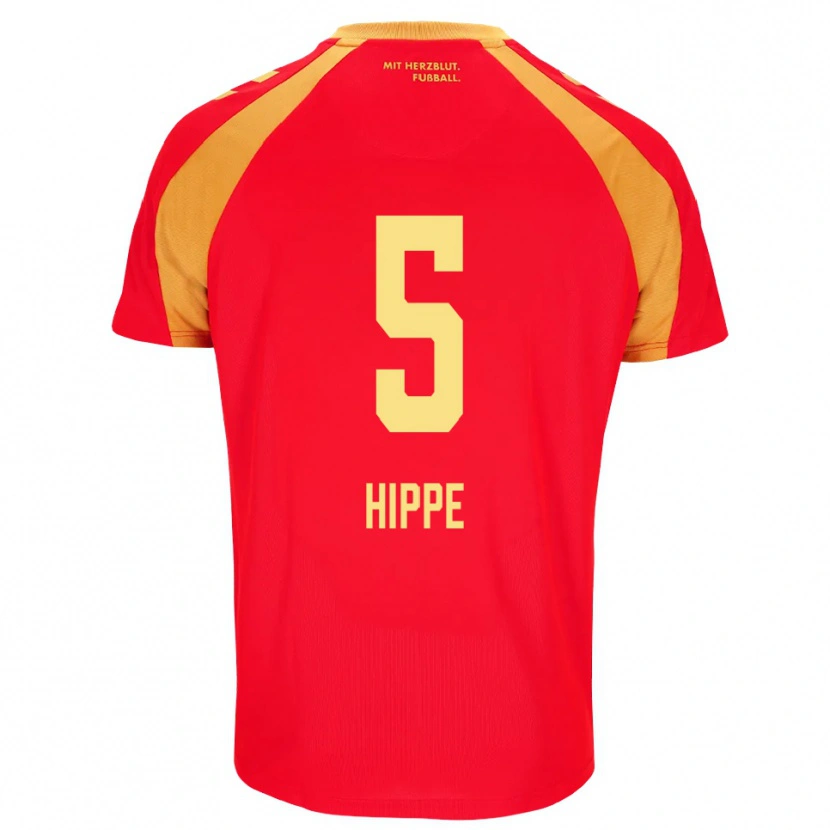 Danxen Damen Maximilian Hippe #5 Rot Orange Schwarz Auswärtstrikot Trikot 2026/27 T-Shirt Österreich