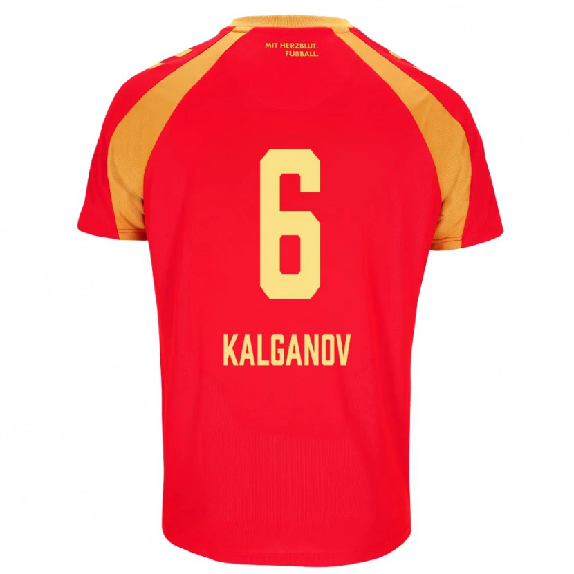 Danxen Damen Levin Kalganov #6 Rot Orange Schwarz Auswärtstrikot Trikot 2026/27 T-Shirt Österreich