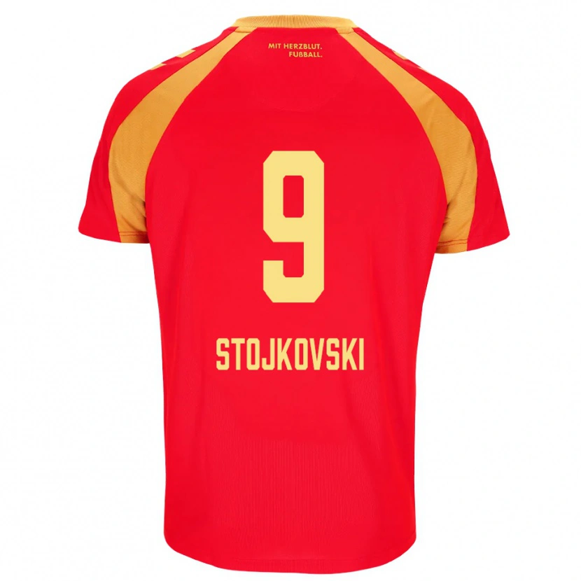 Danxen Damen Jakov Stojkovski #9 Rot Orange Schwarz Auswärtstrikot Trikot 2026/27 T-Shirt Österreich
