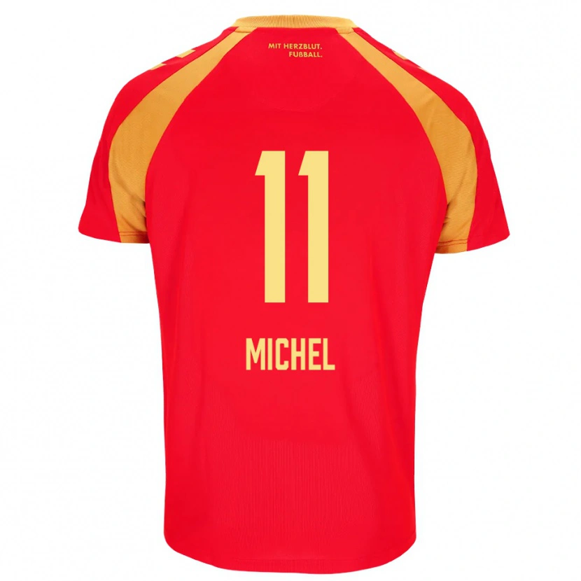 Danxen Damen Sven Michel #11 Rot Orange Schwarz Auswärtstrikot Trikot 2026/27 T-Shirt Österreich