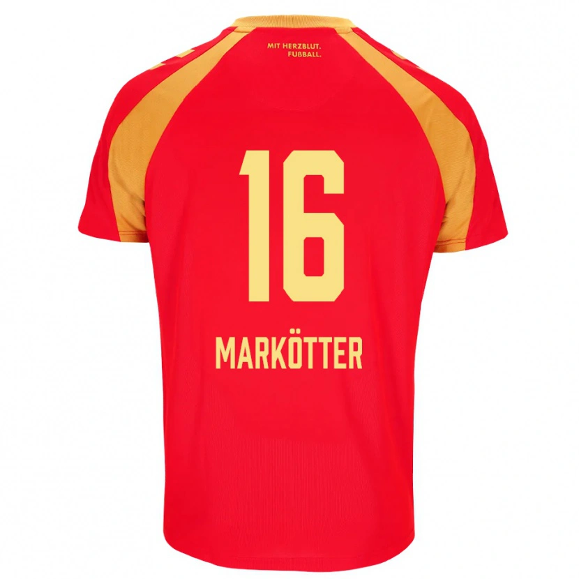 Danxen Damen Jonah Markötter #16 Rot Orange Schwarz Auswärtstrikot Trikot 2026/27 T-Shirt Österreich