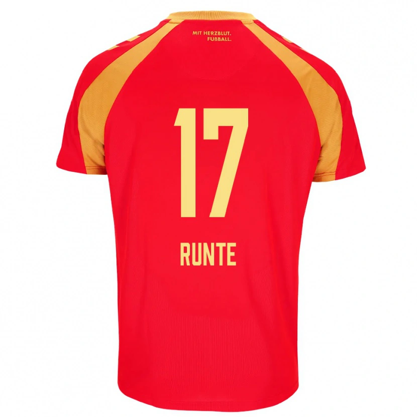Danxen Damen Marlon Runte #17 Rot Orange Schwarz Auswärtstrikot Trikot 2026/27 T-Shirt Österreich