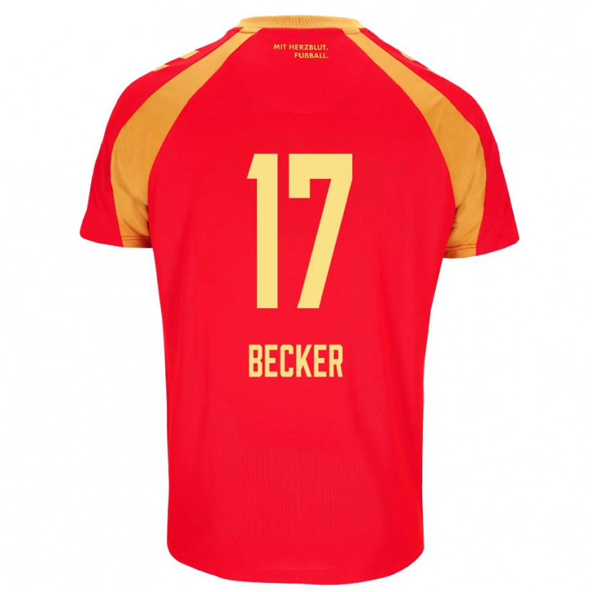Danxen Damen Marlon Becker #17 Rot Orange Schwarz Auswärtstrikot Trikot 2026/27 T-Shirt Österreich