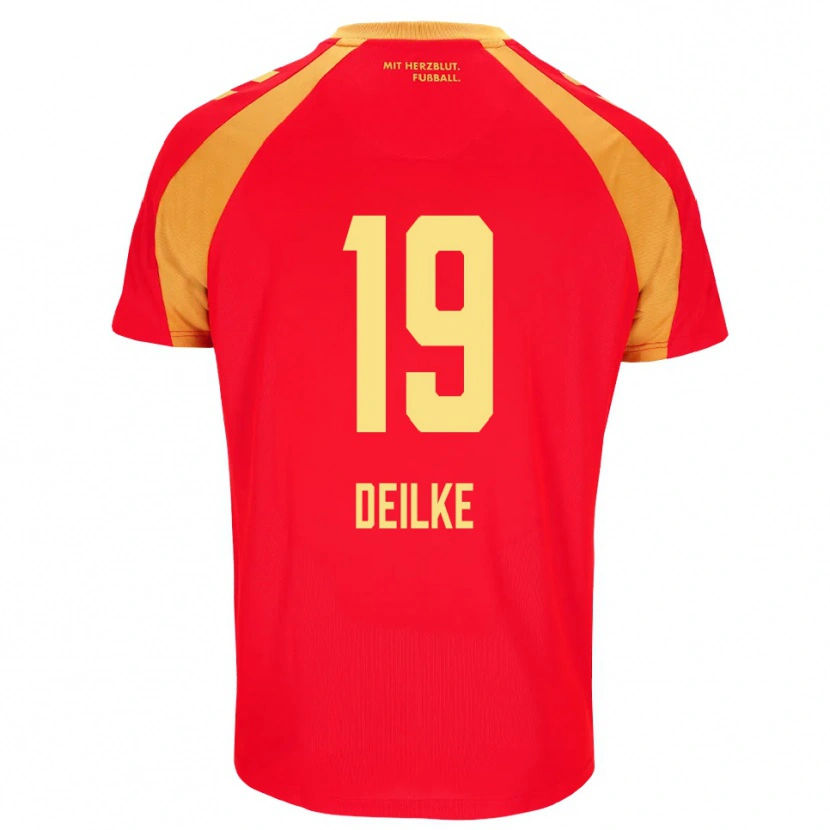 Danxen Damen Flemming Deilke #19 Rot Orange Schwarz Auswärtstrikot Trikot 2026/27 T-Shirt Österreich