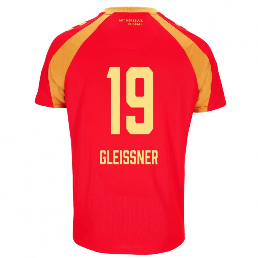 Danxen Damen Kevin Gleissner #19 Rot Orange Schwarz Auswärtstrikot Trikot 2026/27 T-Shirt Österreich
