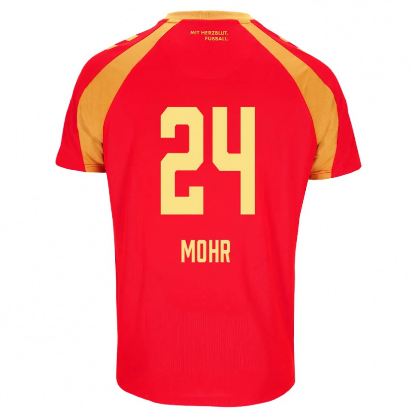 Danxen Damen Niklas Mohr #24 Rot Orange Schwarz Auswärtstrikot Trikot 2026/27 T-Shirt Österreich