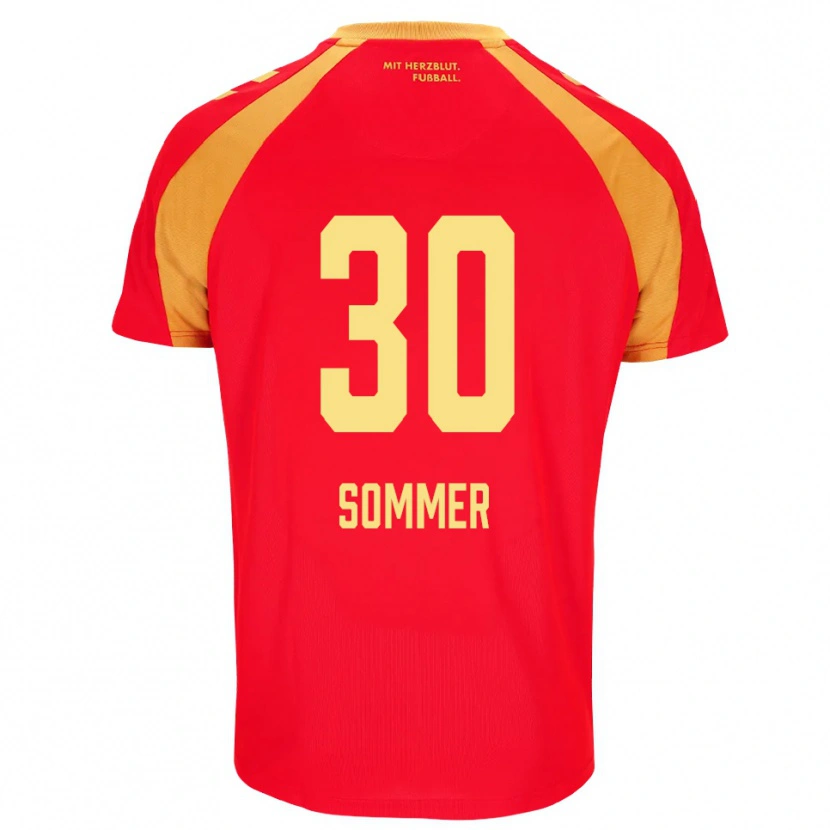 Danxen Damen Konstantin Sommer #30 Rot Orange Schwarz Auswärtstrikot Trikot 2026/27 T-Shirt Österreich