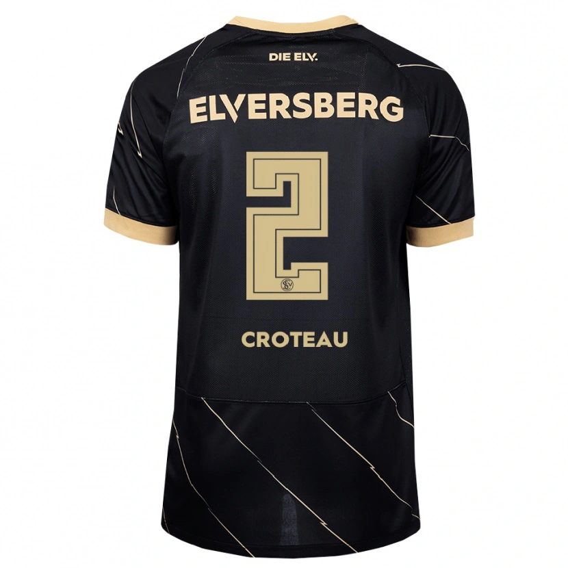 Danxen Damen Jenna Croteau #2 Schwarz Braun Auswärtstrikot Trikot 2026/27 T-Shirt Österreich