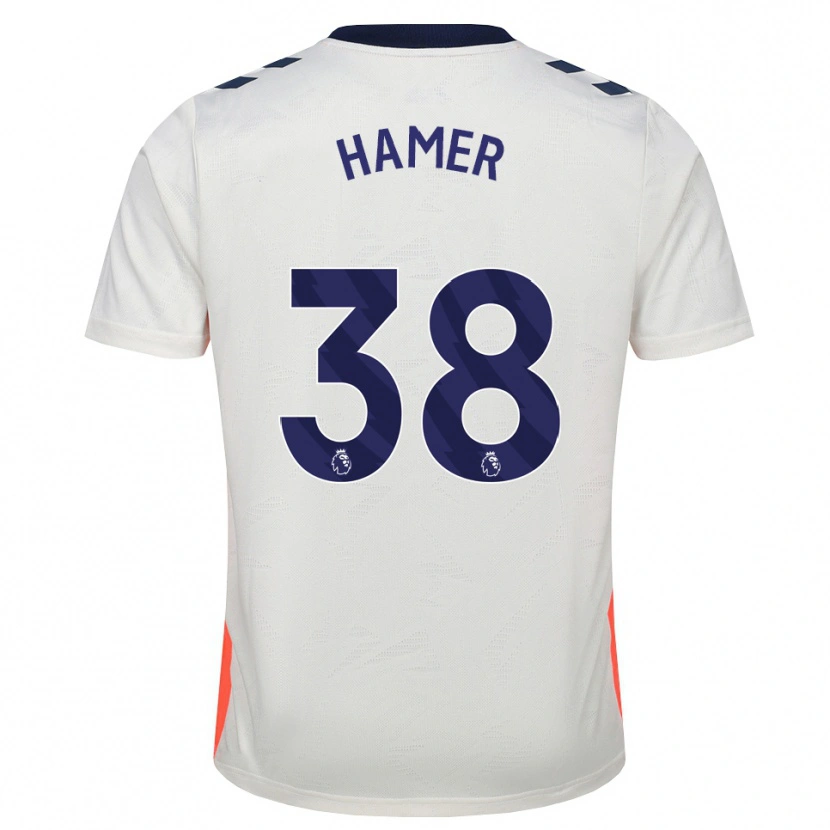 Danxen Damen Gustavo Hamer #38 Weiß Orange Königsblau Auswärtstrikot Trikot 2026/27 T-Shirt Österreich