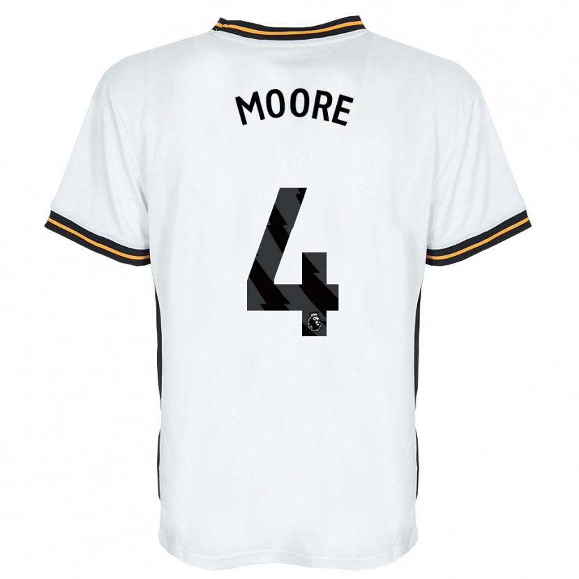 Danxen Damen Bobby Moore #4 Weiß Orange Schwarz Auswärtstrikot Trikot 2026/27 T-Shirt Österreich