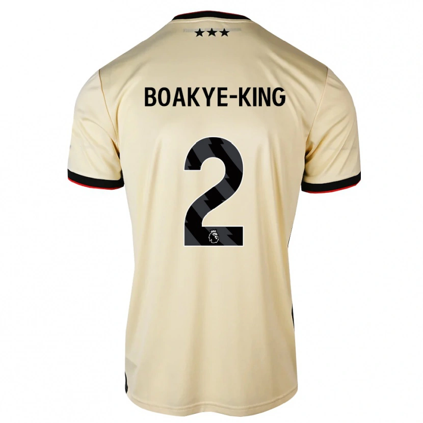 Danxen Damen Isaac Boakye-King #2 Zitronen-Chiffon Schwarz Rot Auswärtstrikot Trikot 2026/27 T-Shirt Österreich