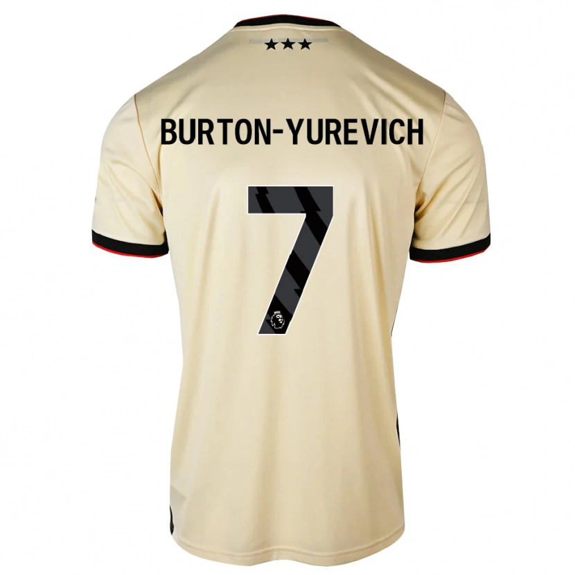 Danxen Damen Roman Burton-Yurevich #7 Zitronen-Chiffon Schwarz Rot Auswärtstrikot Trikot 2026/27 T-Shirt Österreich