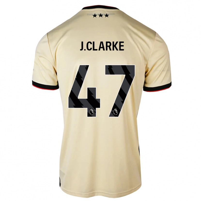 Danxen Damen Jack Clarke #47 Zitronen-Chiffon Schwarz Rot Auswärtstrikot Trikot 2026/27 T-Shirt Österreich