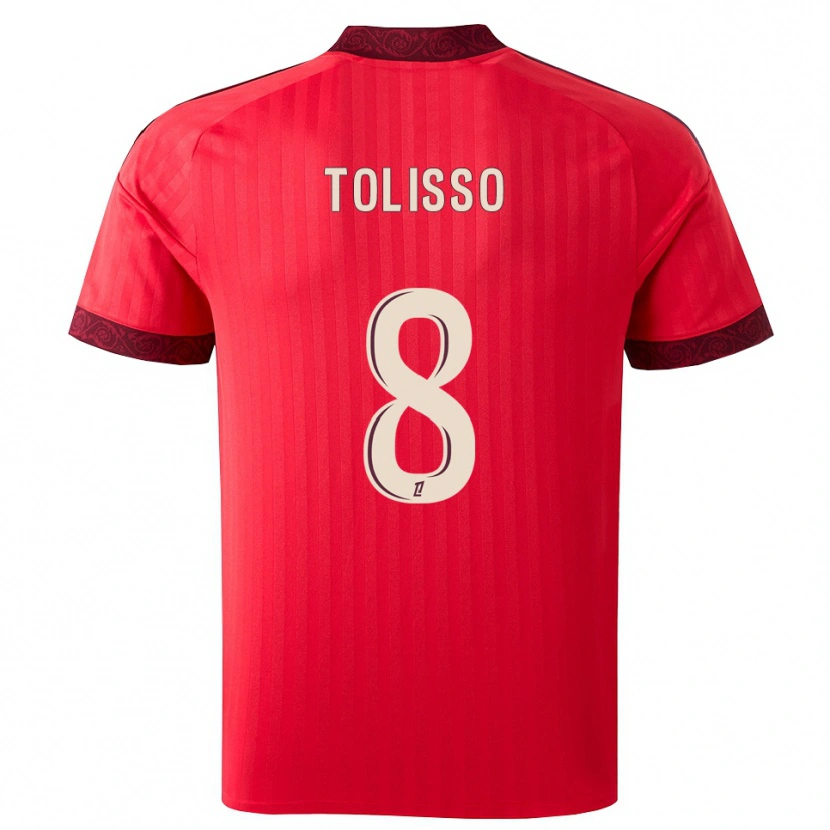 Danxen Damen Corentin Tolisso #8 Burgund Rot Weiß Auswärtstrikot Trikot 2026/27 T-Shirt Österreich