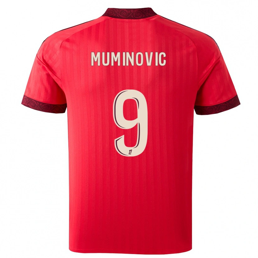 Danxen Damen Ajdin Muminovic #9 Burgund Rot Weiß Auswärtstrikot Trikot 2026/27 T-Shirt Österreich