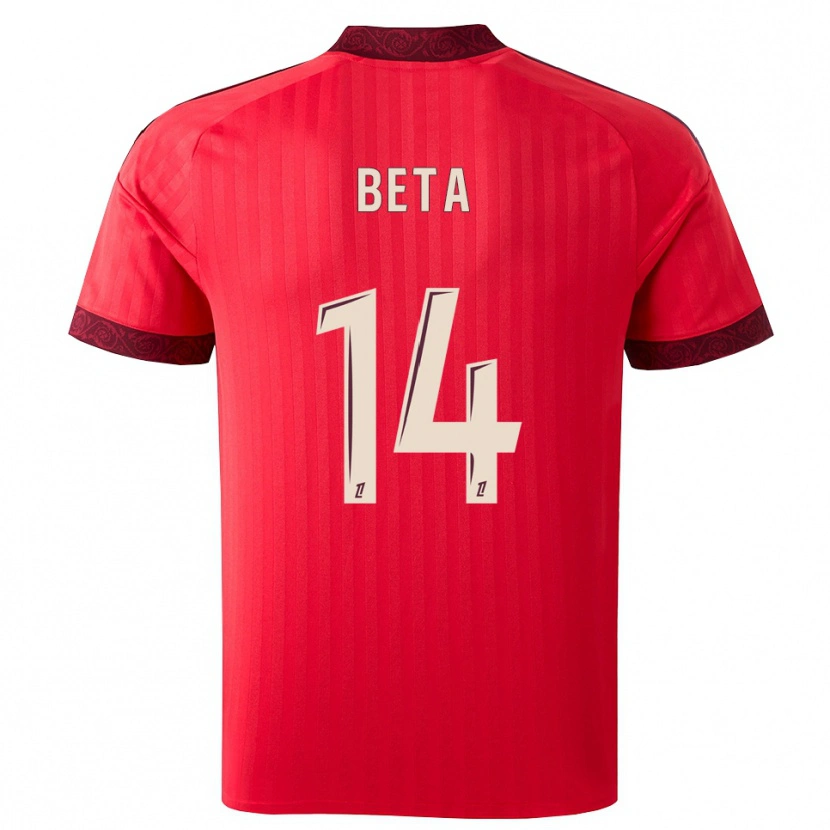 Danxen Damen Nathanaël Beta #14 Burgund Rot Weiß Auswärtstrikot Trikot 2026/27 T-Shirt Österreich