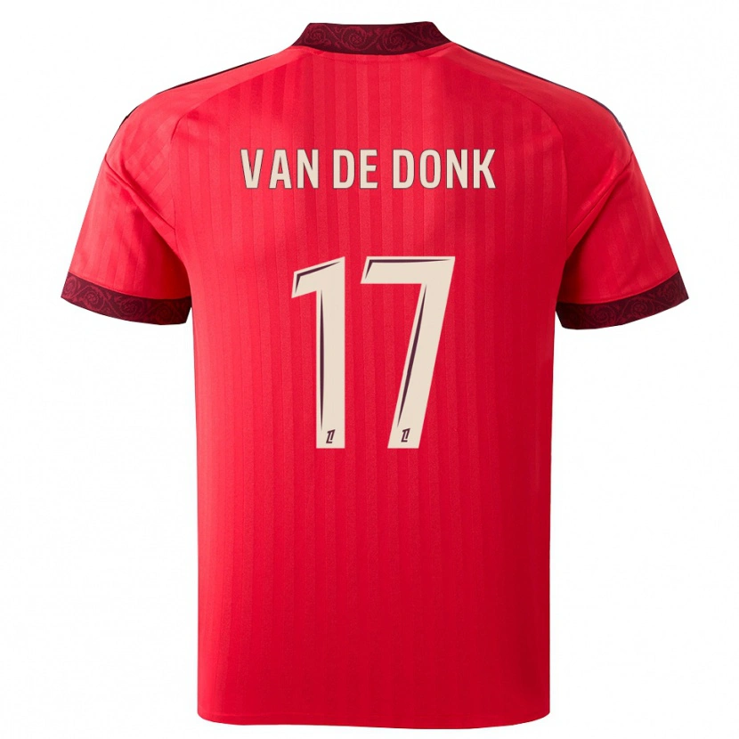 Danxen Damen Danielle Van De Donk #17 Burgund Rot Weiß Auswärtstrikot Trikot 2026/27 T-Shirt Österreich