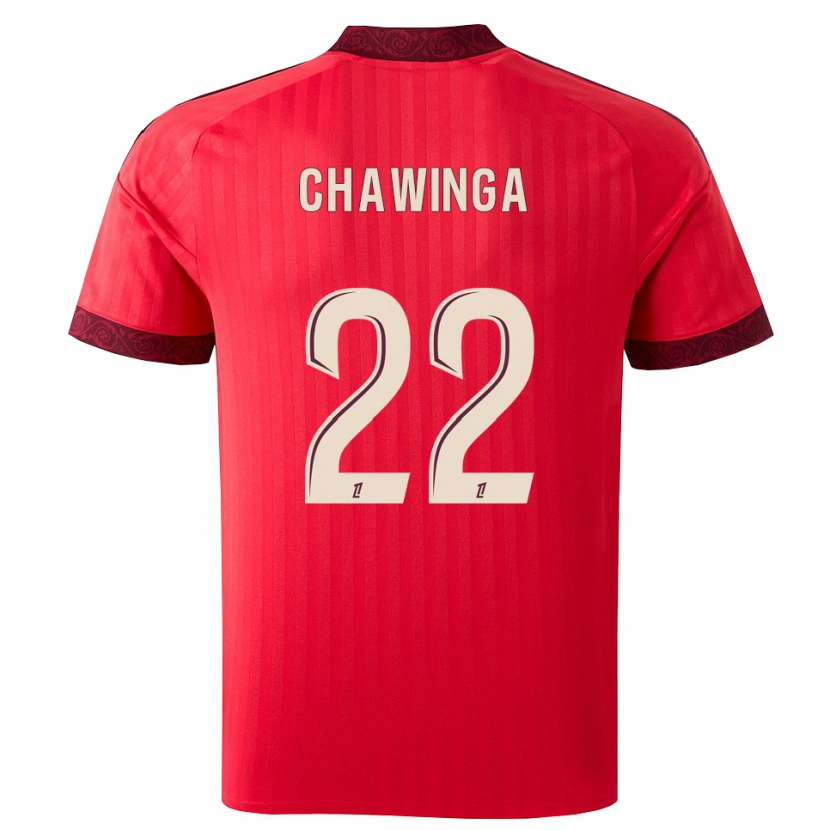Danxen Damen Tabitha Chawinga #22 Burgund Rot Weiß Auswärtstrikot Trikot 2026/27 T-Shirt Österreich