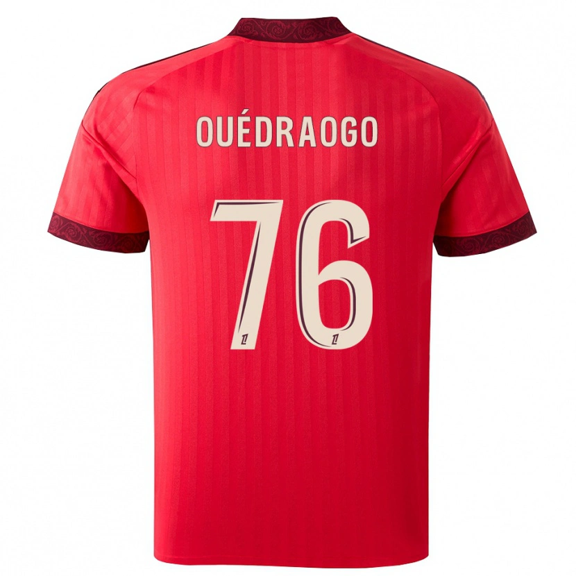 Danxen Damen Mohamed Ouédraogo #76 Burgund Rot Weiß Auswärtstrikot Trikot 2026/27 T-Shirt Österreich