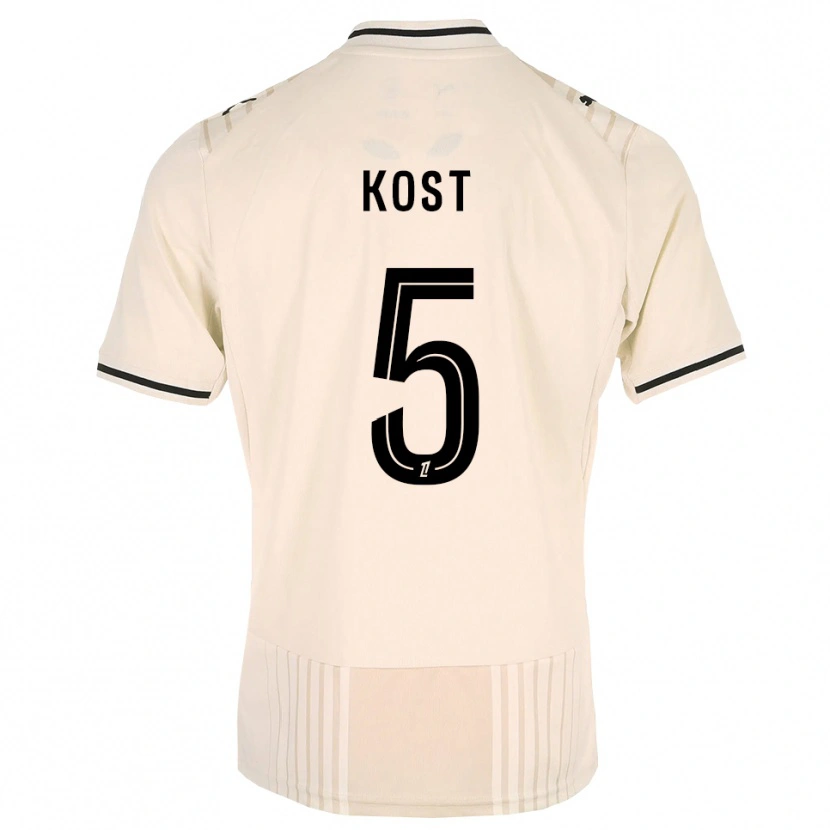 Danxen Damen Enzo Kost #5 Altgold Schwarz Antikweiß Auswärtstrikot Trikot 2026/27 T-Shirt Österreich
