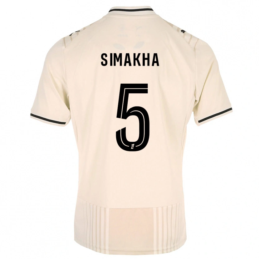 Danxen Damen Lassana Simakha #5 Altgold Schwarz Antikweiß Auswärtstrikot Trikot 2026/27 T-Shirt Österreich