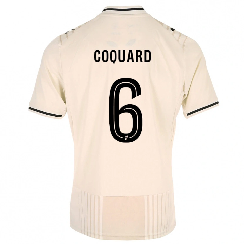 Danxen Damen Alexis Coquard #6 Altgold Schwarz Antikweiß Auswärtstrikot Trikot 2026/27 T-Shirt Österreich