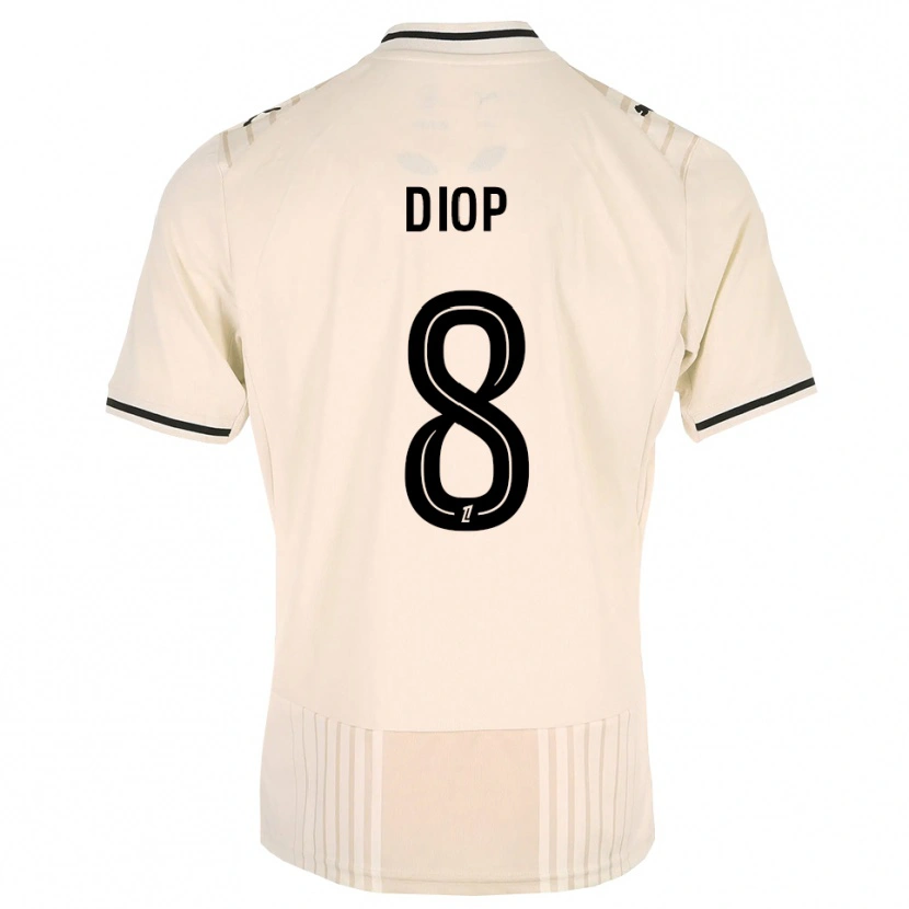 Danxen Damen Mouhamed Diop #8 Altgold Schwarz Antikweiß Auswärtstrikot Trikot 2026/27 T-Shirt Österreich