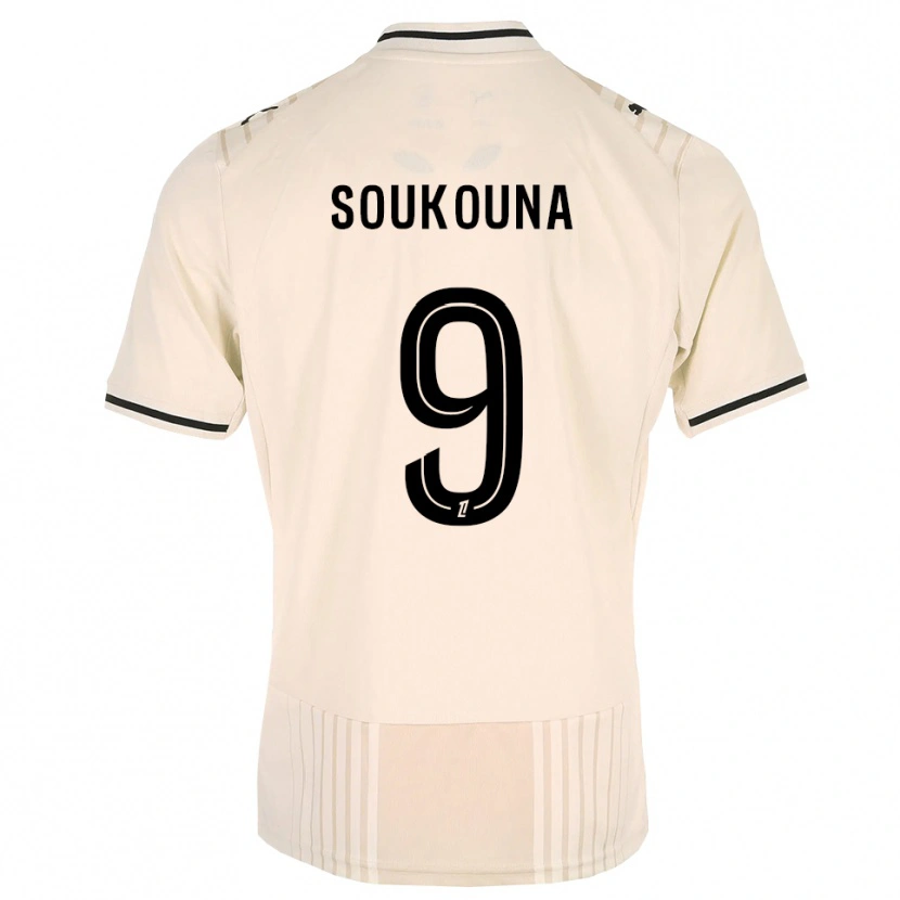 Danxen Damen Idrissa Soukouna #9 Altgold Schwarz Antikweiß Auswärtstrikot Trikot 2026/27 T-Shirt Österreich