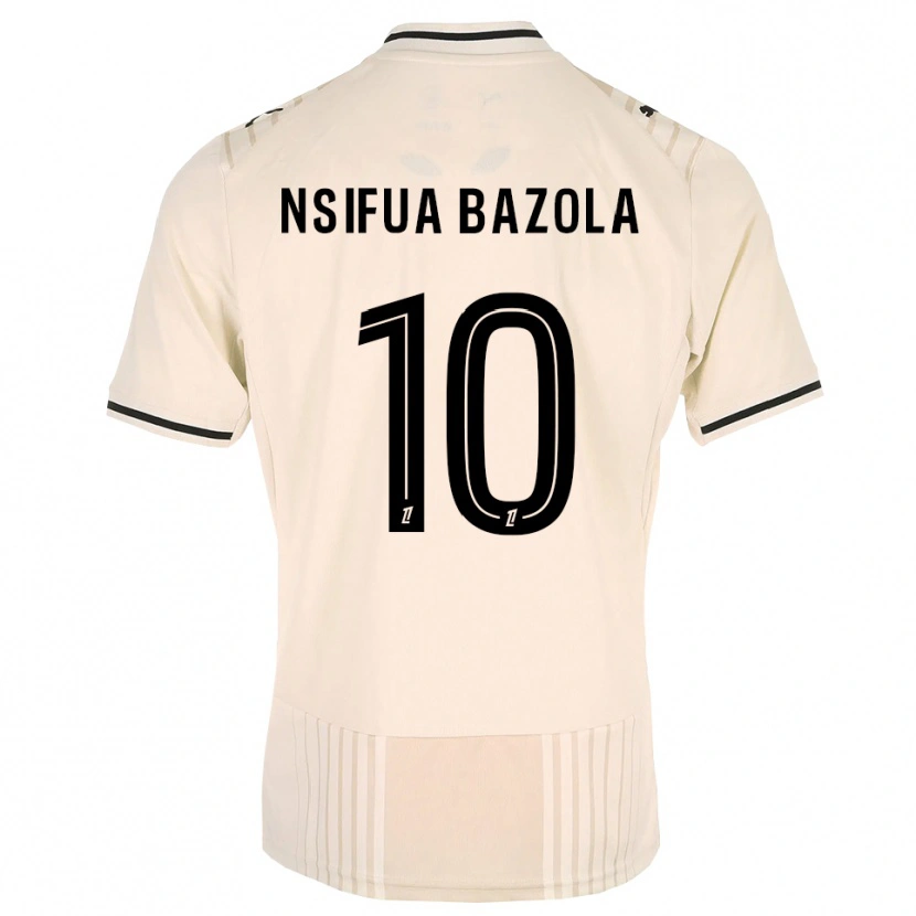 Danxen Damen Preston Nsifua Bazola #10 Altgold Schwarz Antikweiß Auswärtstrikot Trikot 2026/27 T-Shirt Österreich
