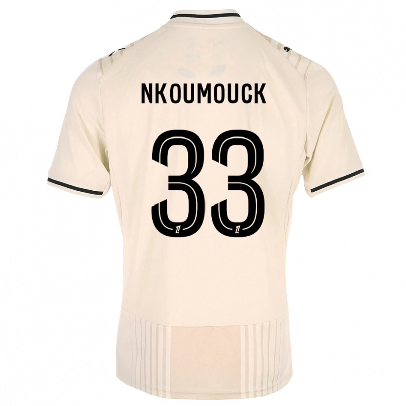 Danxen Damen Marc-Anthony Nkoumouck #33 Altgold Schwarz Antikweiß Auswärtstrikot Trikot 2026/27 T-Shirt Österreich