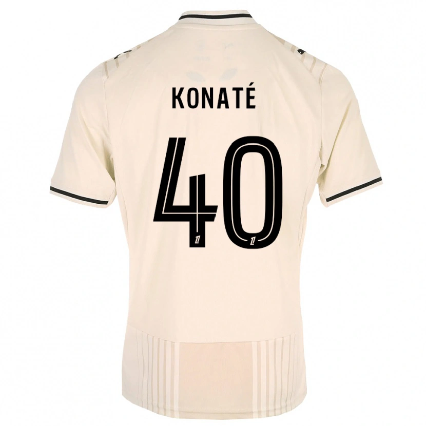 Danxen Damen Hillel Konaté #40 Altgold Schwarz Antikweiß Auswärtstrikot Trikot 2026/27 T-Shirt Österreich