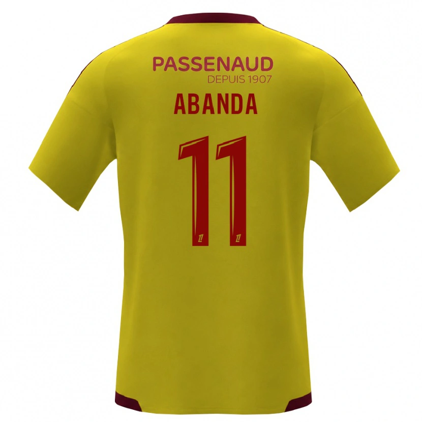 Danxen Damen Leroy Abanda #11 Gelb Rot Grün Auswärtstrikot Trikot 2026/27 T-Shirt Österreich