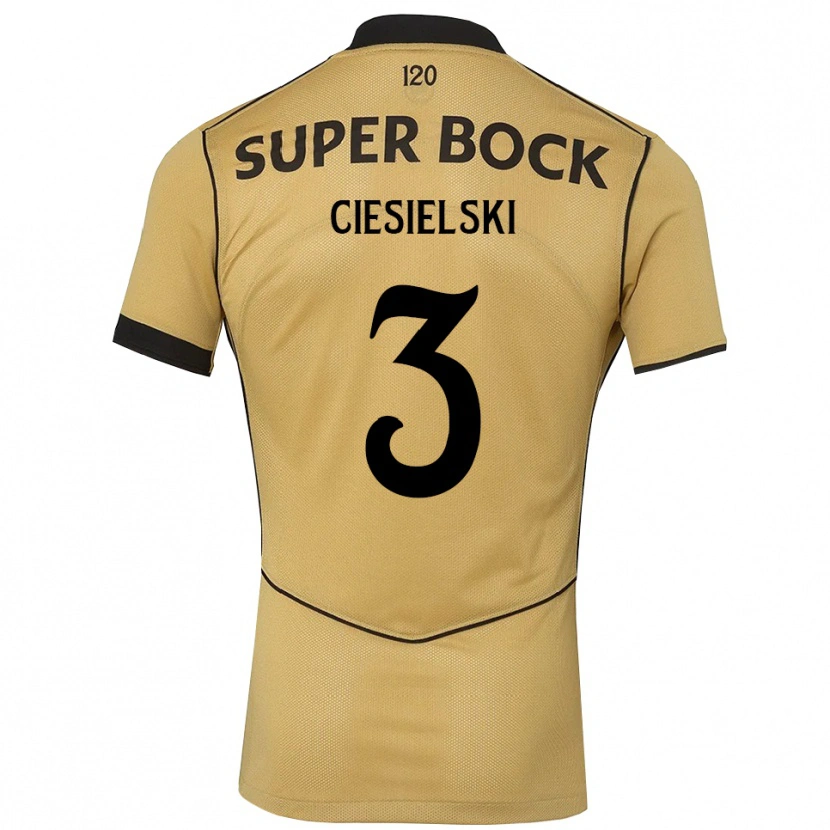 Danxen Damen Daniel Ciesielski #3 Goldgelb Schwarz Auswärtstrikot Trikot 2026/27 T-Shirt Österreich