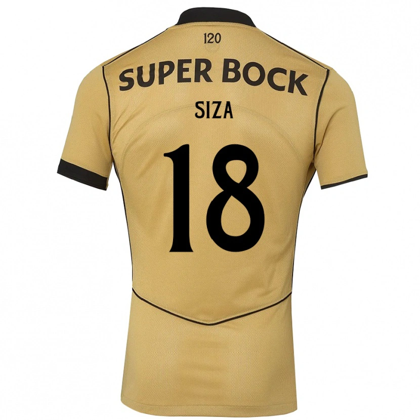 Danxen Damen Sergio Siza #18 Goldgelb Schwarz Auswärtstrikot Trikot 2026/27 T-Shirt Österreich