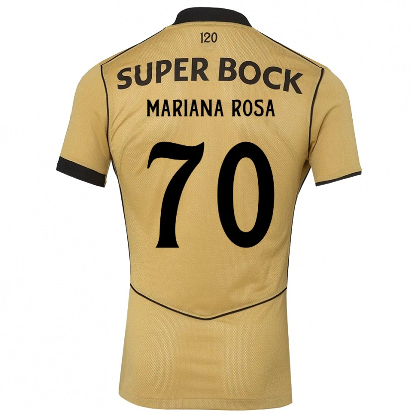 Danxen Damen Mariana Silva Pinto Vilaça Da Rosa #70 Goldgelb Schwarz Auswärtstrikot Trikot 2026/27 T-Shirt Österreich