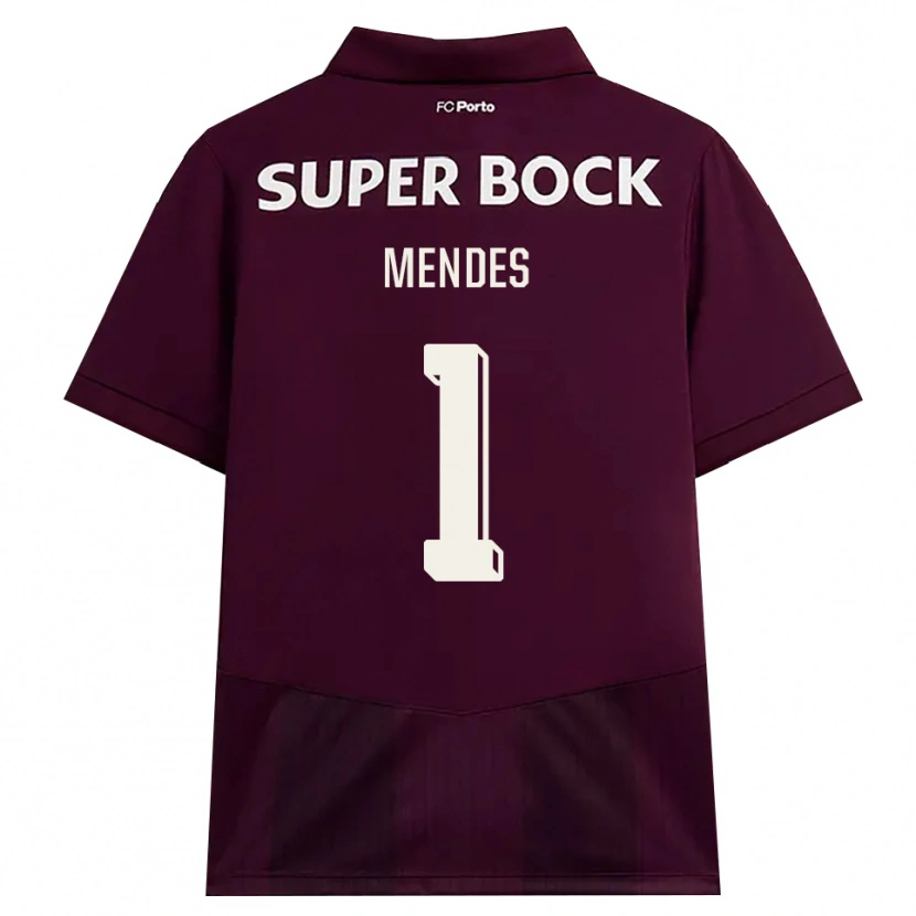 Danxen Damen Francisco Mendes #1 Burgund Weiß Auswärtstrikot Trikot 2026/27 T-Shirt Österreich