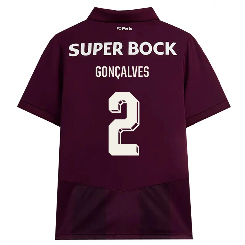 Danxen Damen Ema Gonçalves #2 Burgund Weiß Auswärtstrikot Trikot 2026/27 T-Shirt Österreich