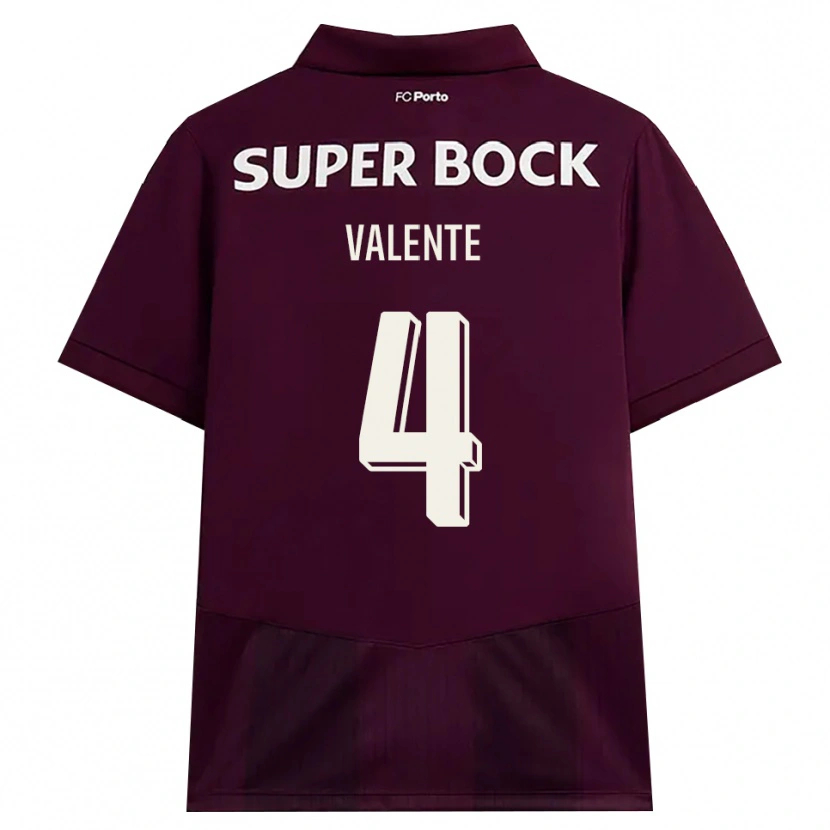 Danxen Damen Salvador Valente #4 Burgund Weiß Auswärtstrikot Trikot 2026/27 T-Shirt Österreich