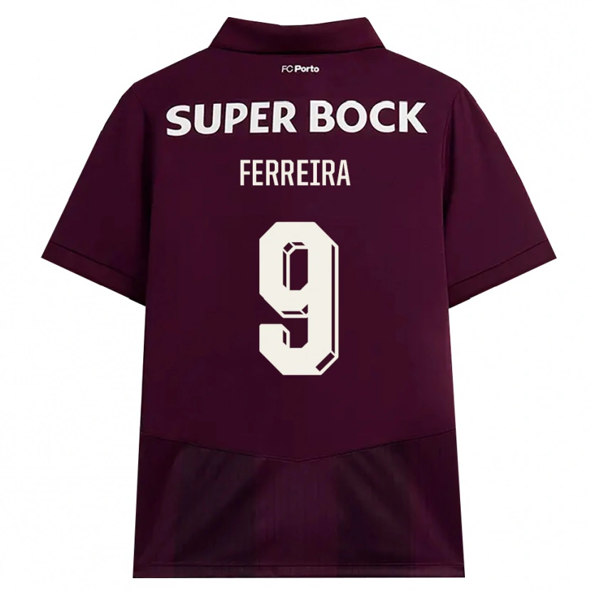Danxen Damen Cristina Ferreira #9 Burgund Weiß Auswärtstrikot Trikot 2026/27 T-Shirt Österreich