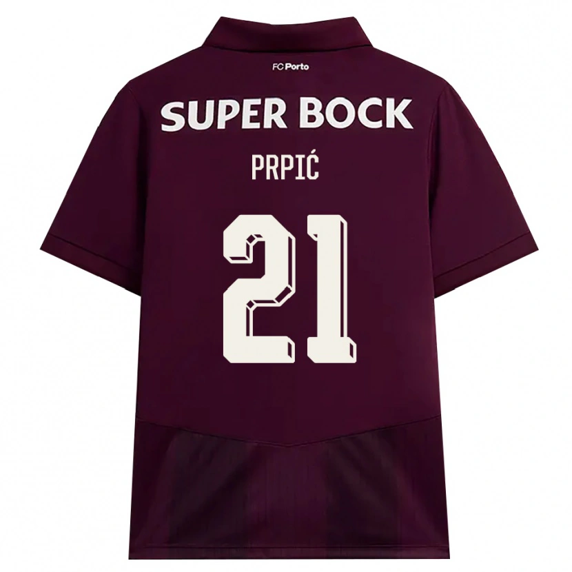Danxen Damen Dominik Prpić #21 Burgund Weiß Auswärtstrikot Trikot 2026/27 T-Shirt Österreich