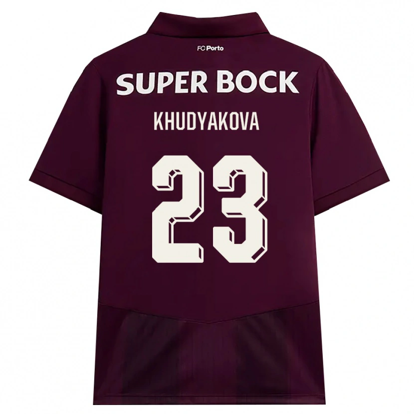 Danxen Damen Verónica Khudyakova #23 Burgund Weiß Auswärtstrikot Trikot 2026/27 T-Shirt Österreich