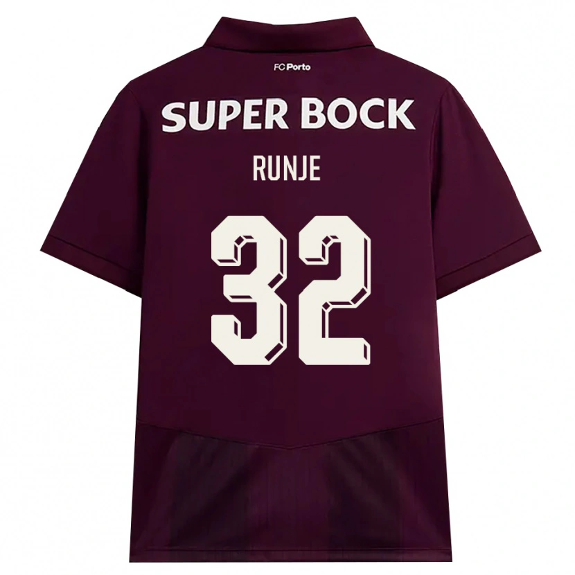 Danxen Damen Roko Runje #32 Burgund Weiß Auswärtstrikot Trikot 2026/27 T-Shirt Österreich