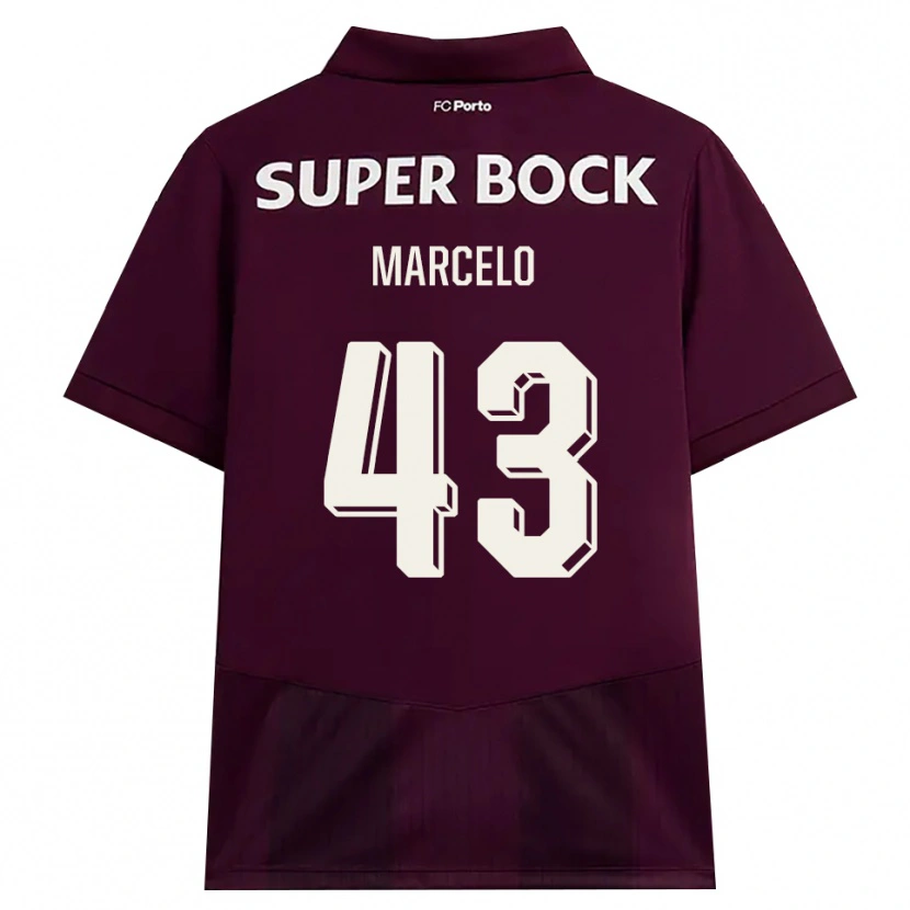 Danxen Damen Joao Marcelo #43 Burgund Weiß Auswärtstrikot Trikot 2026/27 T-Shirt Österreich