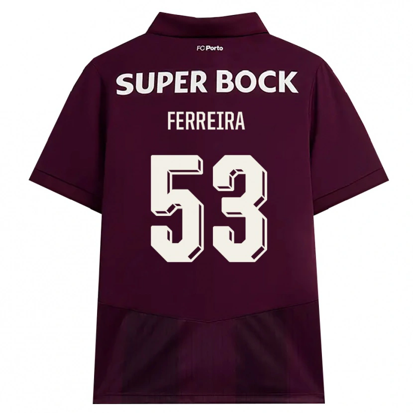 Danxen Damen Eduardo Ferreira #53 Burgund Weiß Auswärtstrikot Trikot 2026/27 T-Shirt Österreich