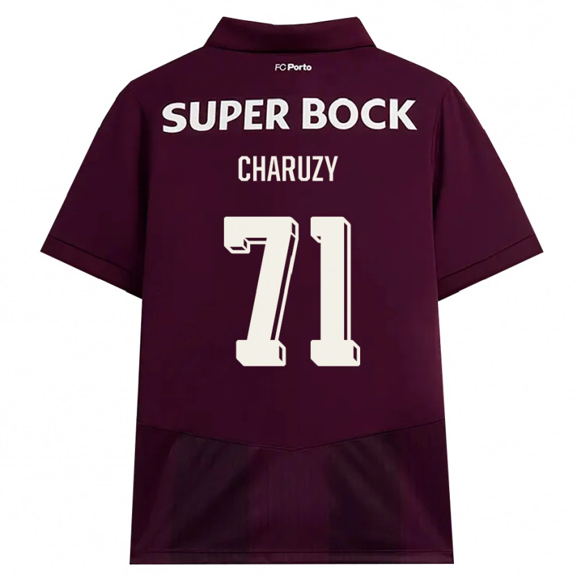 Danxen Damen Hubert Charuży #71 Burgund Weiß Auswärtstrikot Trikot 2026/27 T-Shirt Österreich