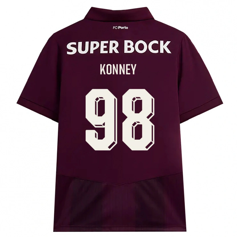Danxen Damen Dennis Konney #98 Burgund Weiß Auswärtstrikot Trikot 2026/27 T-Shirt Österreich