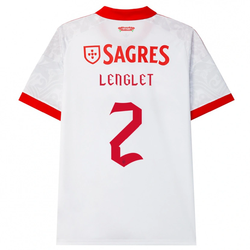 Danxen Damen Clément Lenglet #2 Weiß Rot Gelb Auswärtstrikot Trikot 2026/27 T-Shirt Österreich
