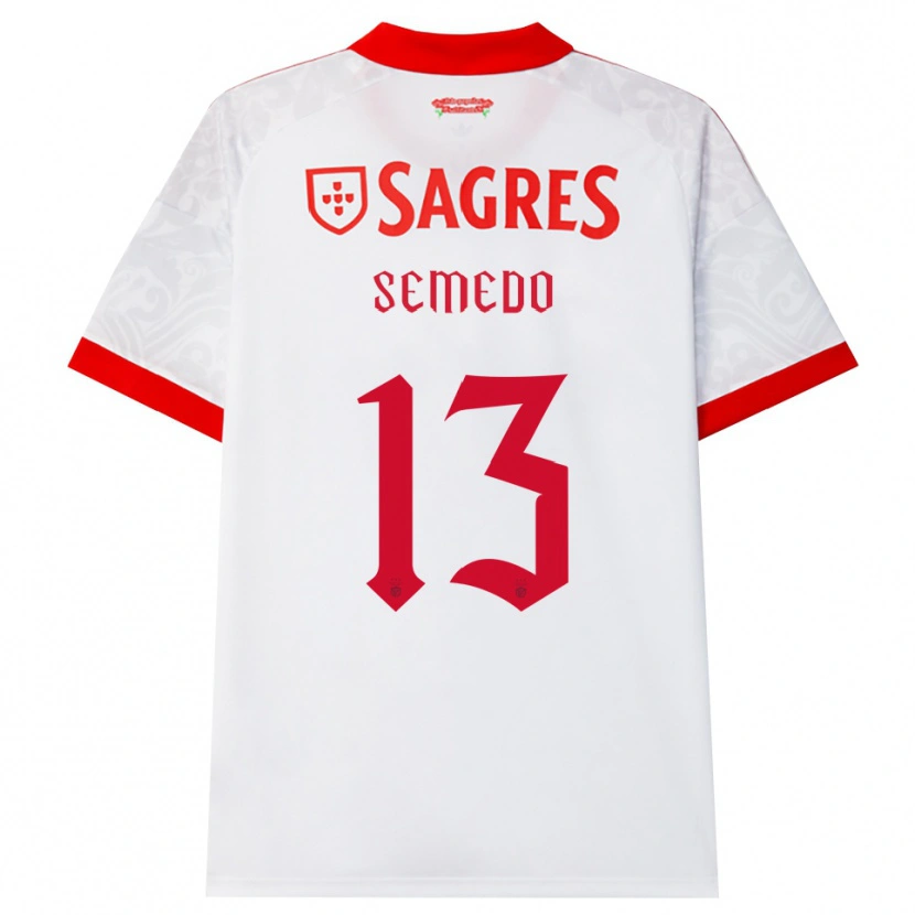 Danxen Damen Benjamim Semedo #13 Weiß Rot Gelb Auswärtstrikot Trikot 2026/27 T-Shirt Österreich