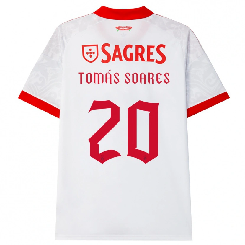 Danxen Damen Tomás Soares #20 Weiß Rot Gelb Auswärtstrikot Trikot 2026/27 T-Shirt Österreich