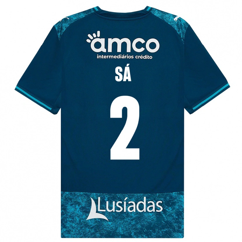 Danxen Damen Henrique Sá #2 Dunkelschiefergrau Mitteltuerkis Auswärtstrikot Trikot 2026/27 T-Shirt Österreich